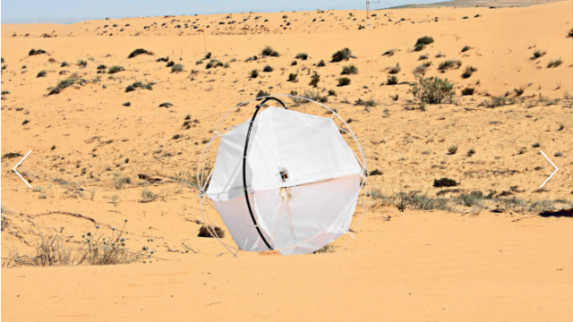 A Tumbleweed Robot to Stop the Spread of Deserts